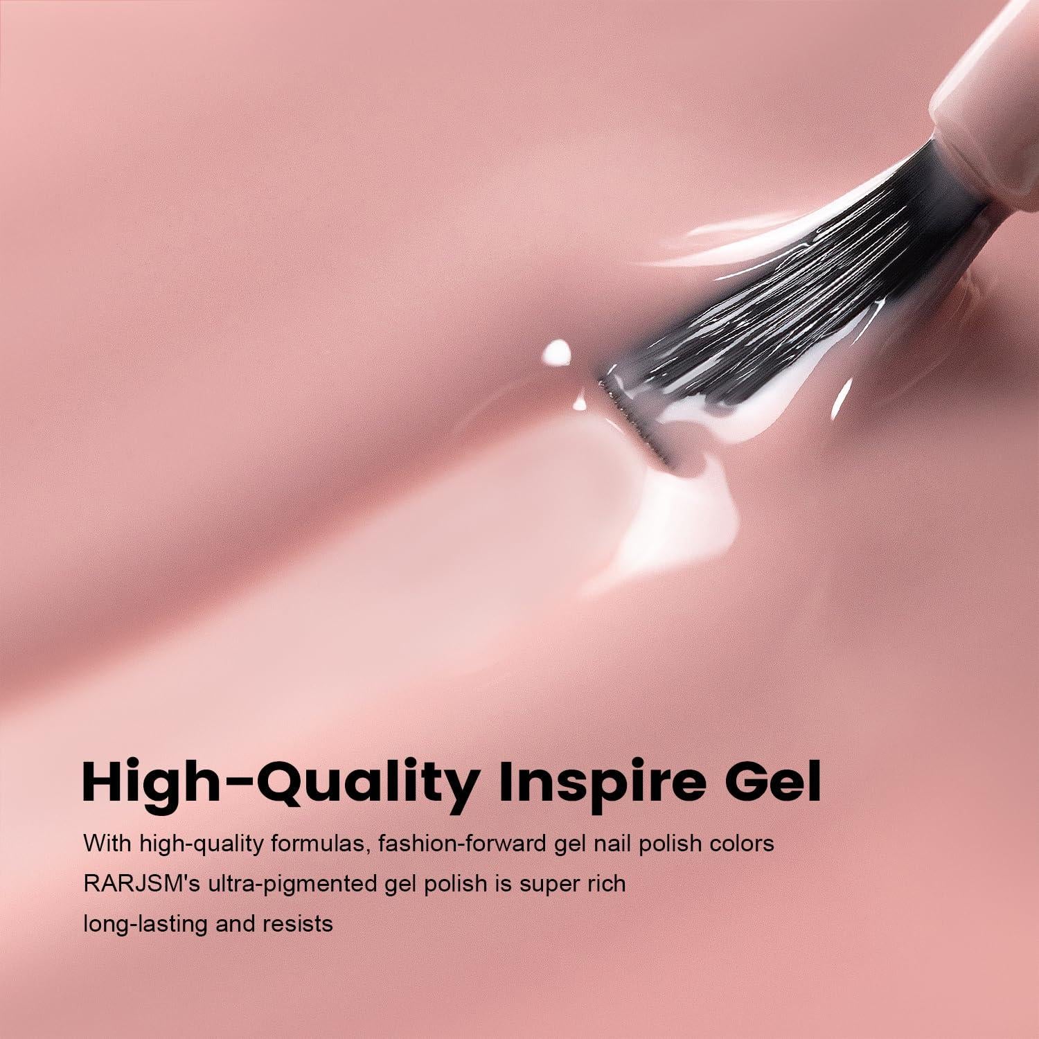 Esmalte de Uñas Gel RARJSM 15ml Rosa Nude Malva Gris