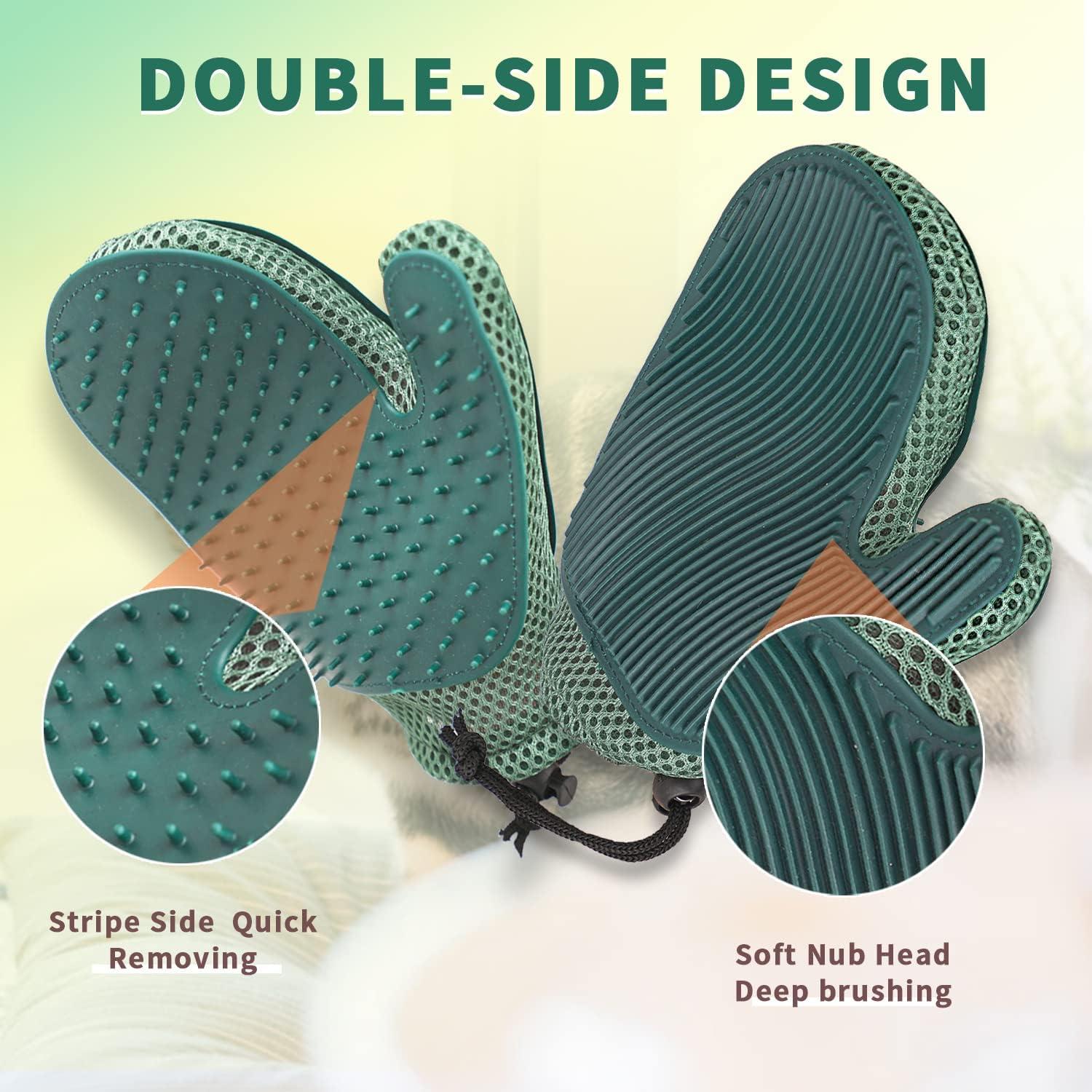 Guante Multiuso para Mascotas Mollypaws - Aseo y Limpieza Azul