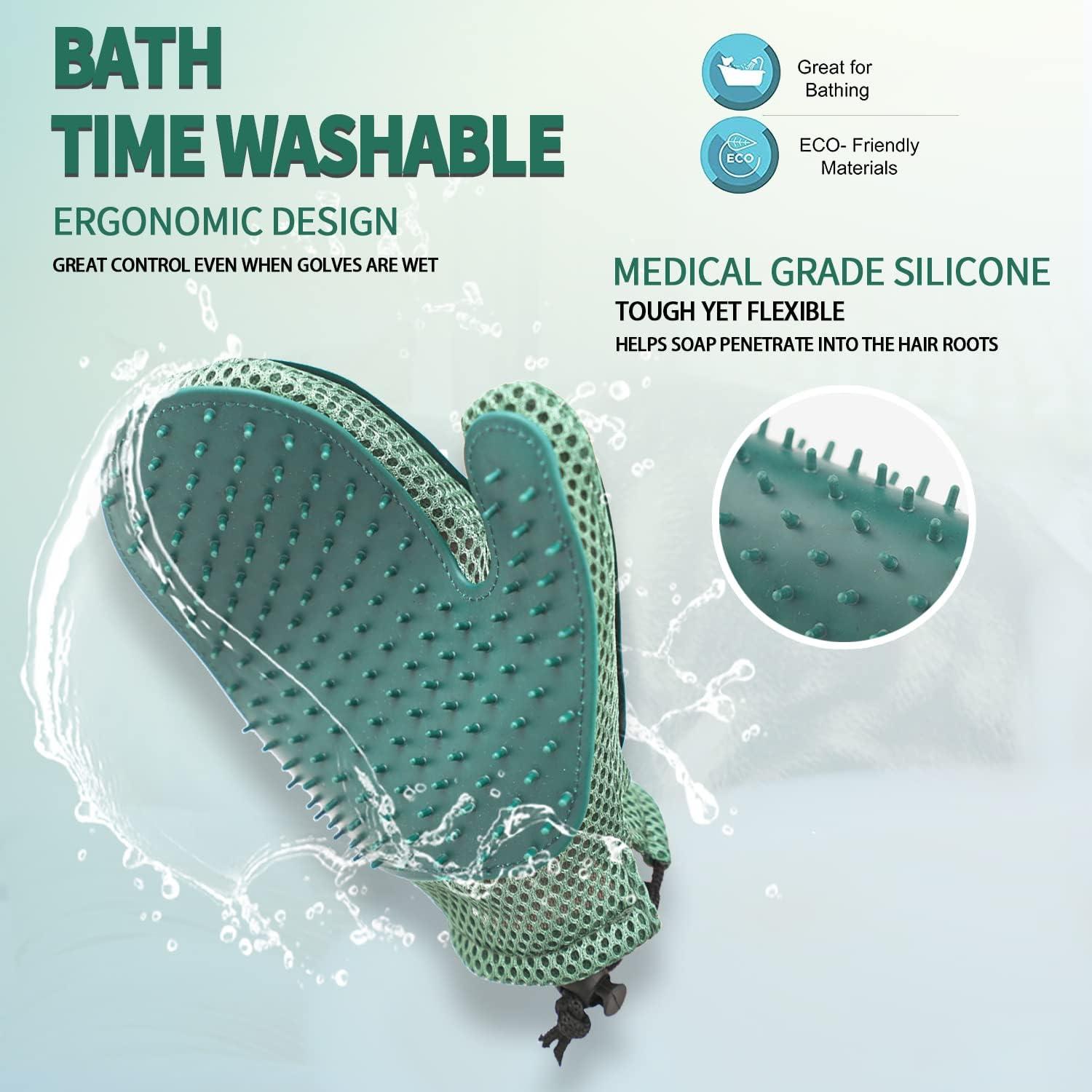 Guante Multiuso para Mascotas Mollypaws - Aseo y Limpieza Azul