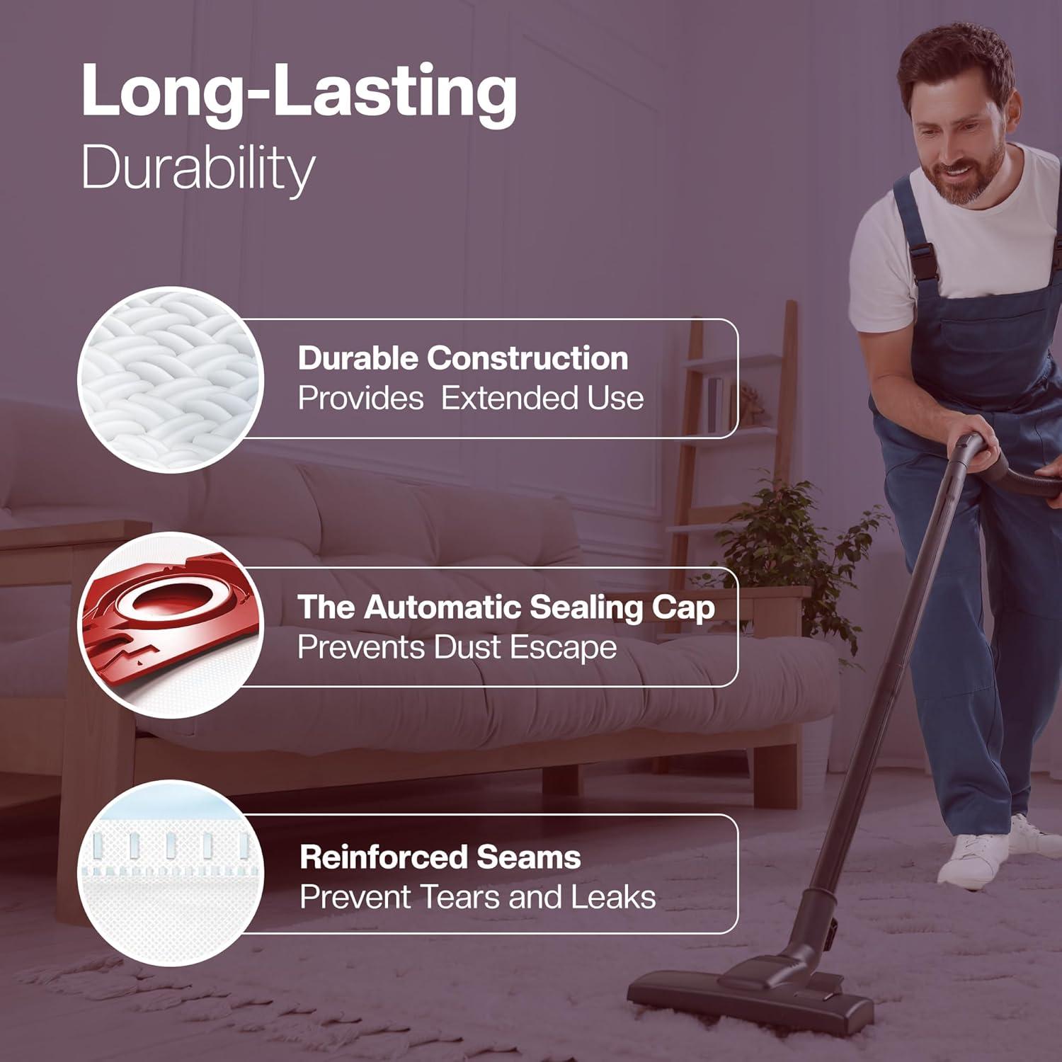 16 Bolsas de Aspiradora FJM 1E + 8 Filtros para Miele