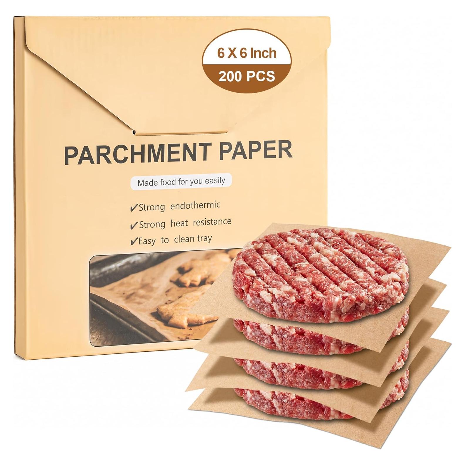 200 Hojas de Papel Pergamino BOOMIBOO 15.24x15.24 cm Anti-adherente