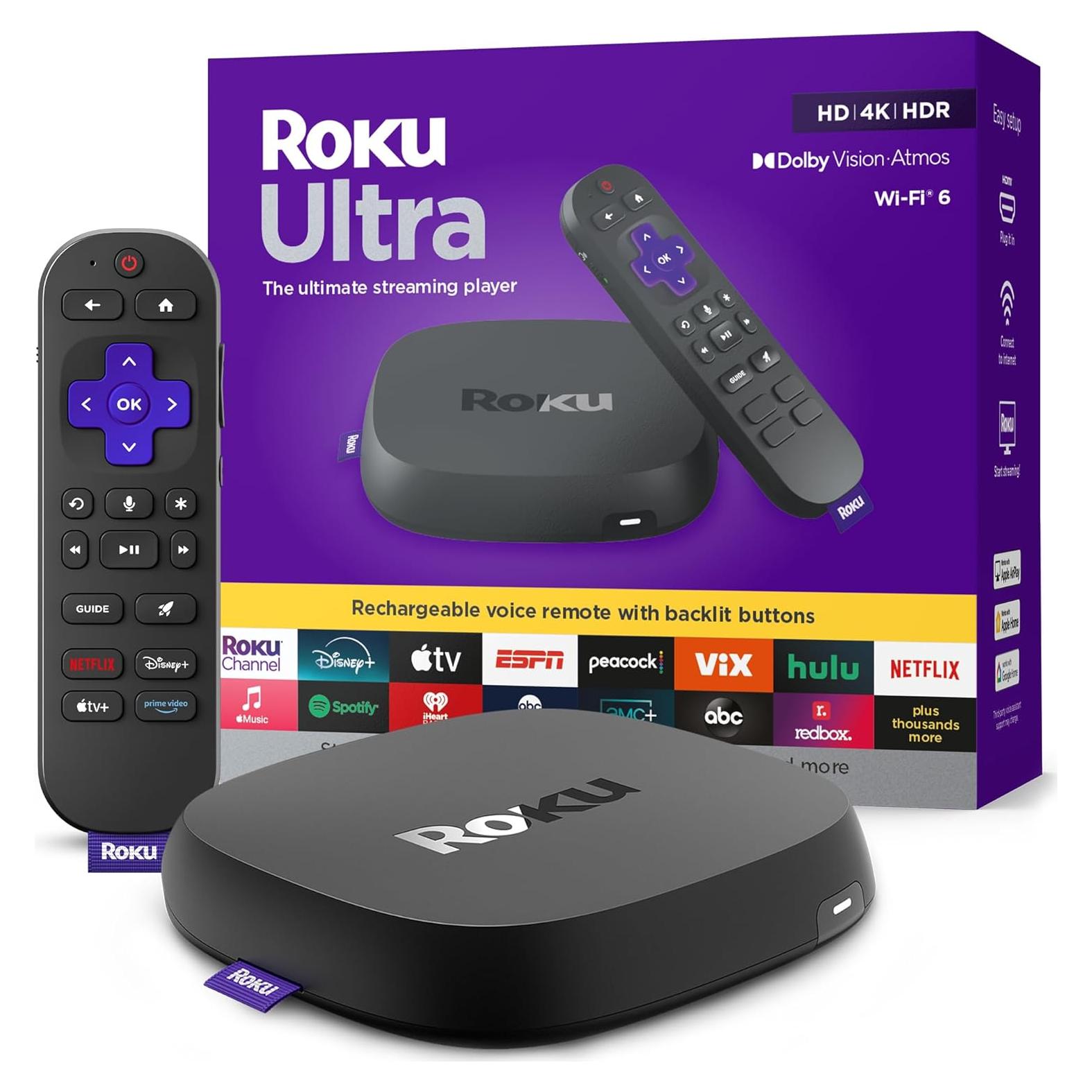 Roku Ultra 2024 Renovado - Dispositivo Streaming 4K HDR10+