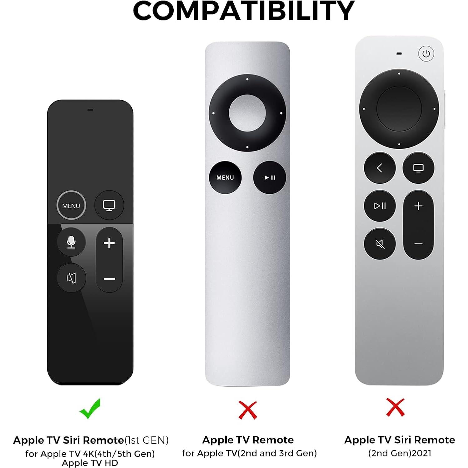 Funda Protectora AhaStyle para Control Remoto Apple TV 4K/HD - Antideslizante