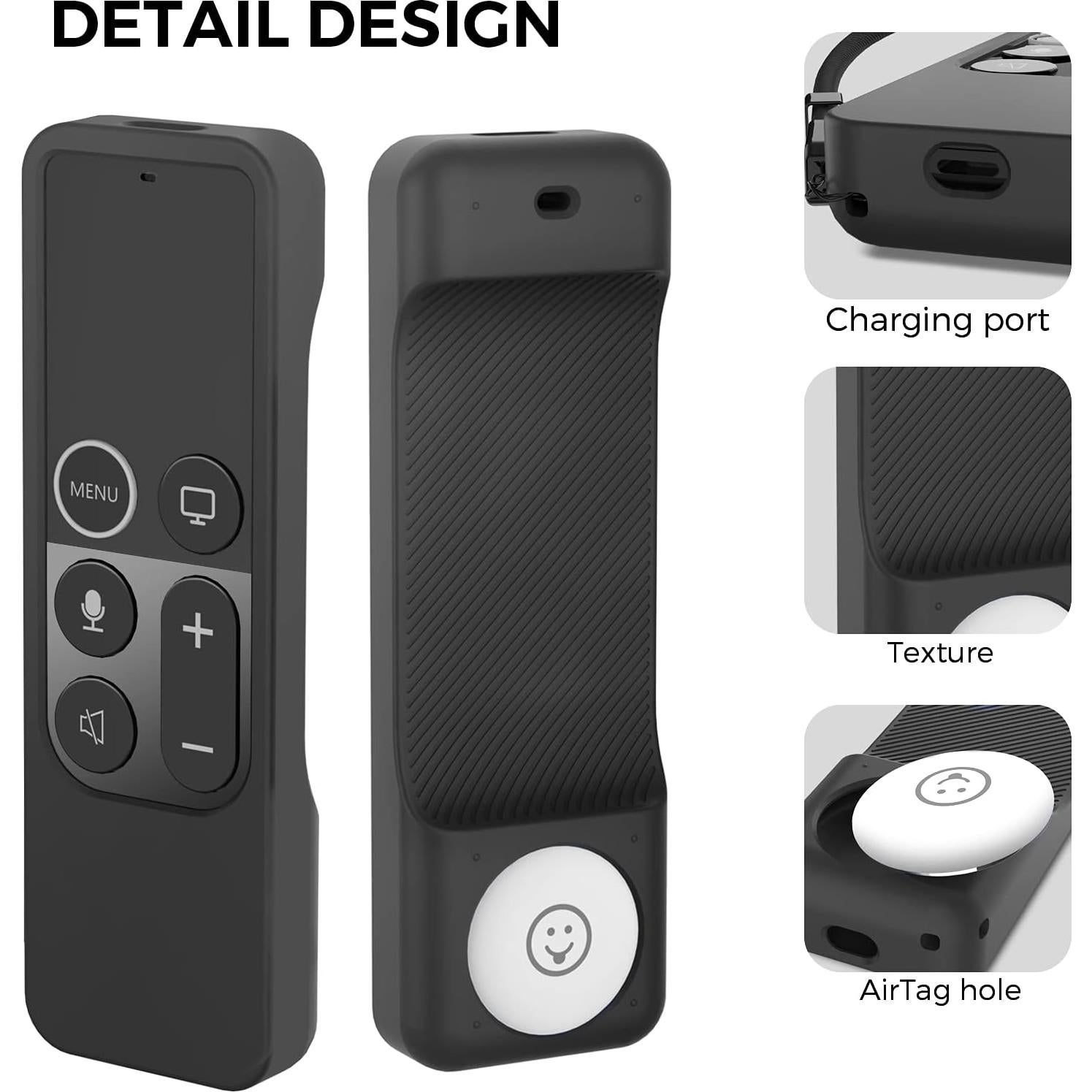 Funda Protectora AhaStyle para Control Remoto Apple TV 4K/HD - Antideslizante