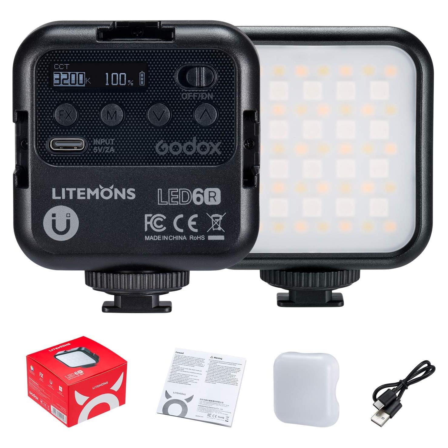 Luz LED Godox LITEMONS LED6R RGB Recargable 3200K-6500K