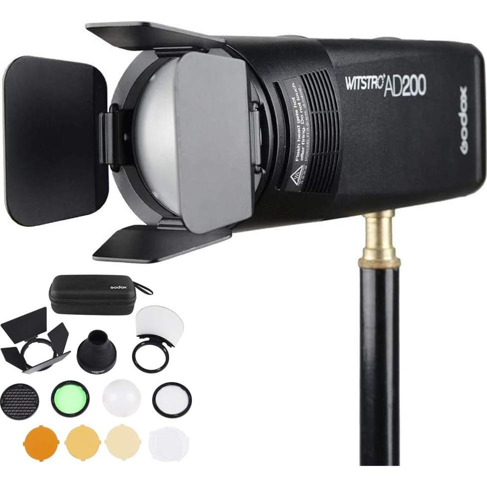 Kit de Accesorios Godox AK-R1 para Flash Redondo V1 AD100 Pro