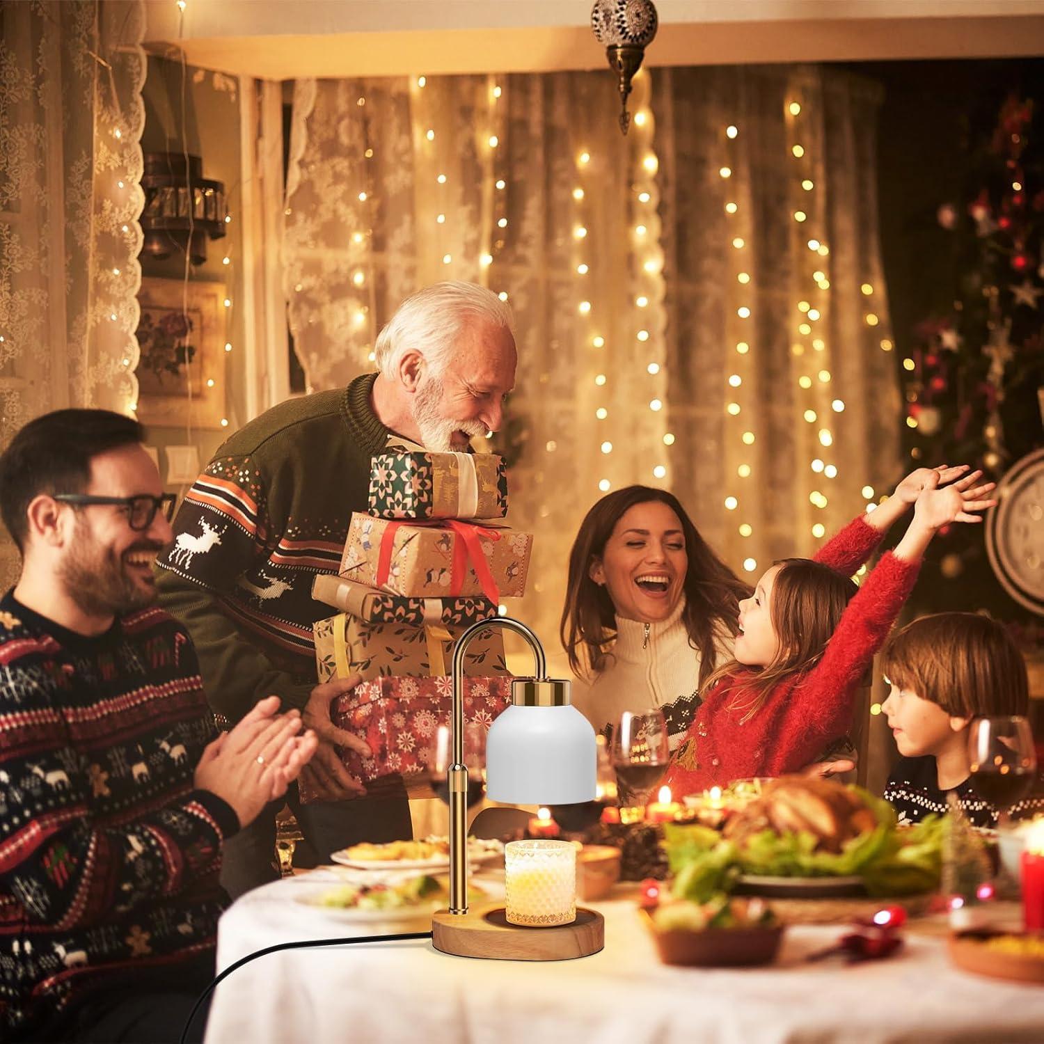 Lámpara Calentadora de Velas WUEAOA con Temporizador y Brillo Ajustable