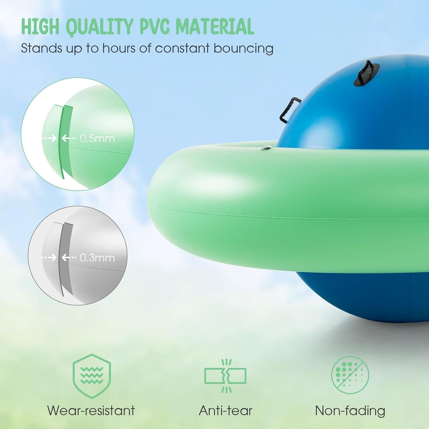 Costzon Rockero Domo Inflable 223 cm para Niños - Juguete de Equilibrio