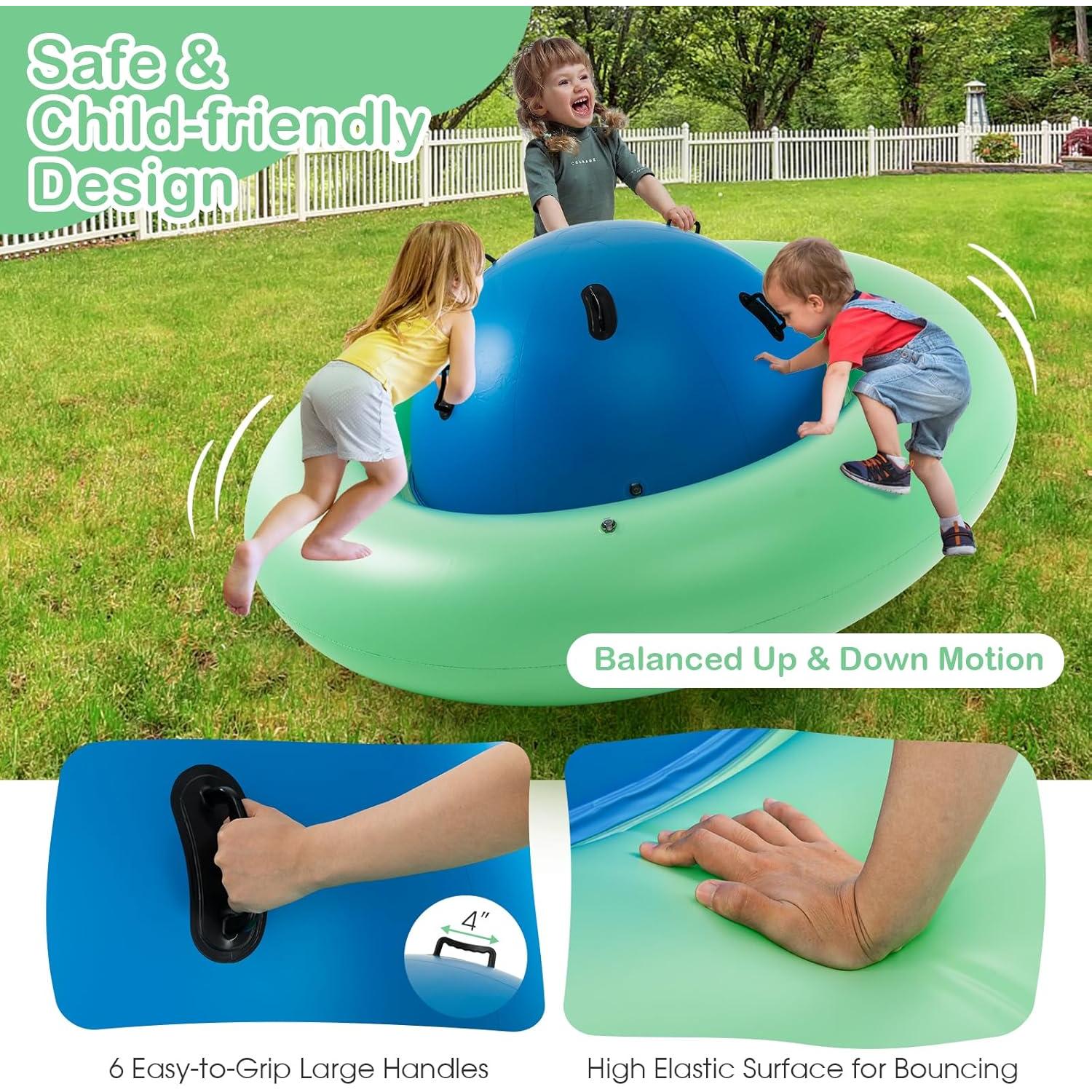 Costzon Rockero Domo Inflable 223 cm para Niños - Juguete de Equilibrio
