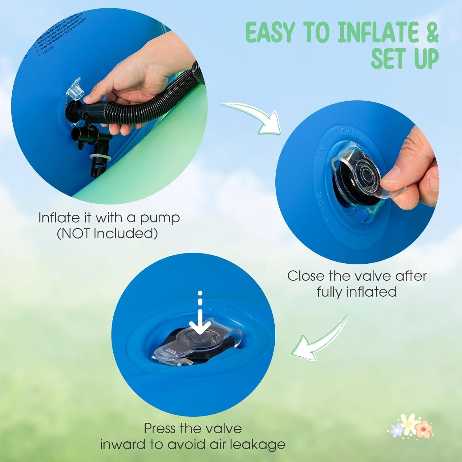 Costzon Rockero Domo Inflable 223 cm para Niños - Juguete de Equilibrio