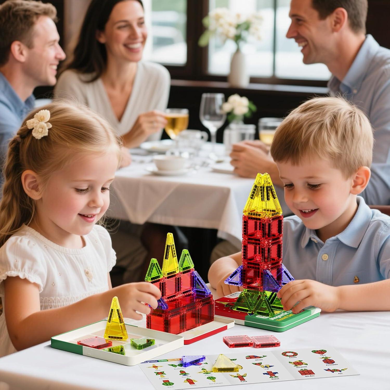 Juego de Azulejos Magnéticos Mini MEIQ 26 Piezas Viaje