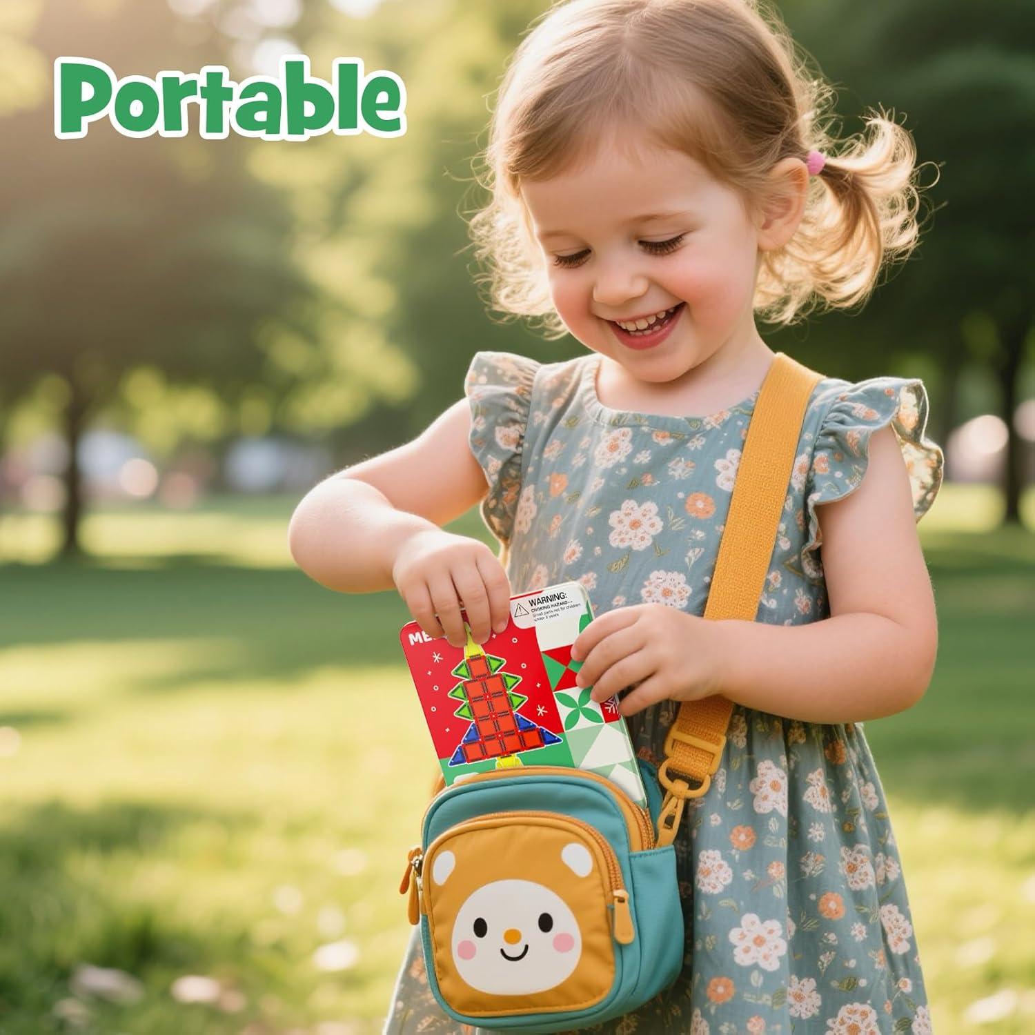 Juego de Azulejos Magnéticos Mini MEIQ 26 Piezas Viaje