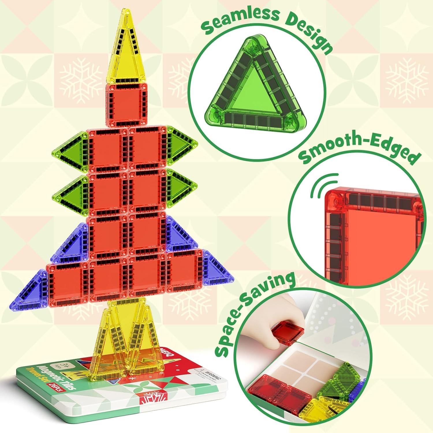 Juego de Azulejos Magnéticos Mini MEIQ 26 Piezas Viaje