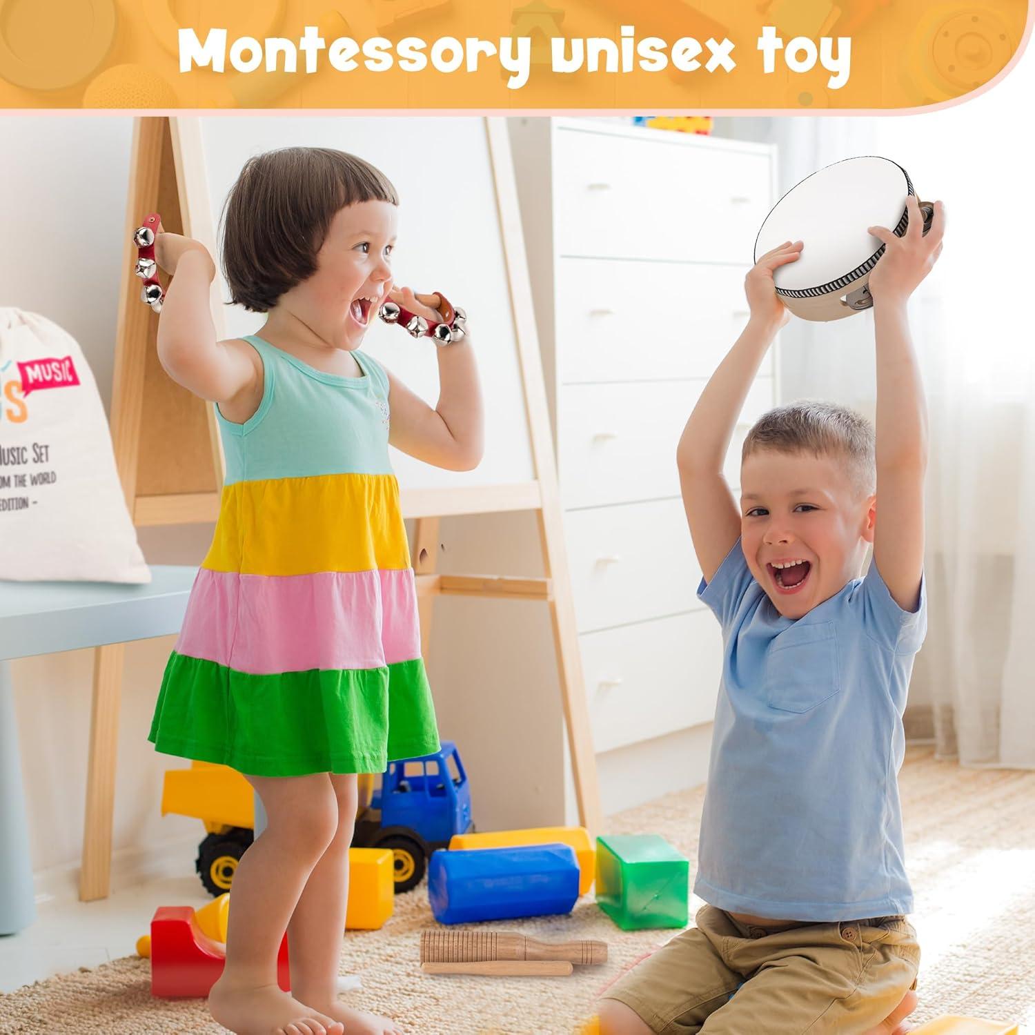 Set de Instrumentos Musicales de Madera Stoie's 15 Piezas