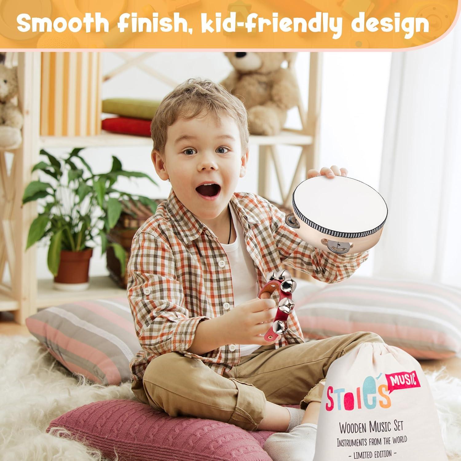 Set de Instrumentos Musicales de Madera Stoie's 15 Piezas