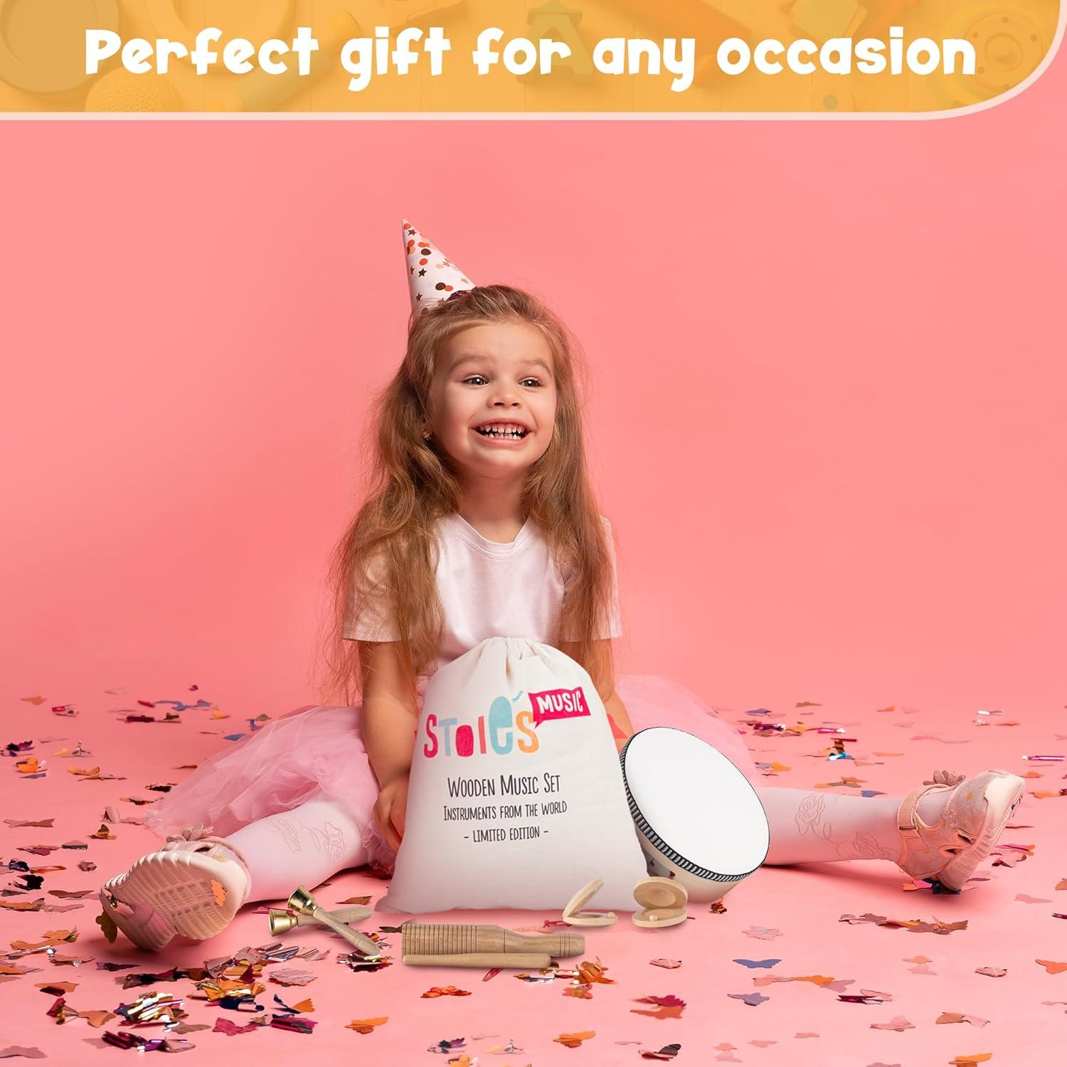 Set de Instrumentos Musicales de Madera Stoie's 15 Piezas