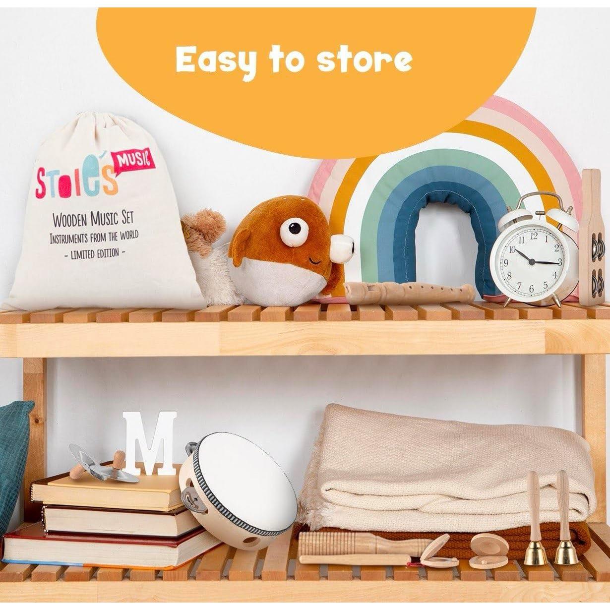 Set de Instrumentos Musicales de Madera Stoie's 15 Piezas