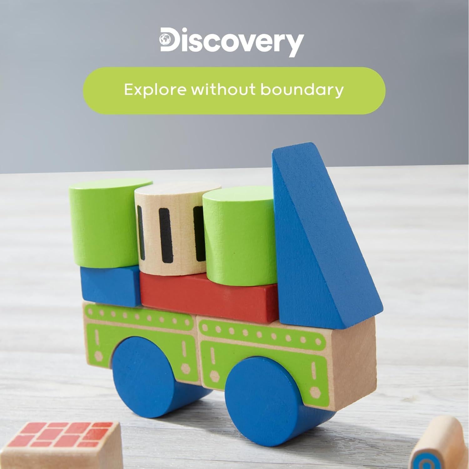 Set de Bloques de Madera Natural Castillo 80 Piezas - Merchsource