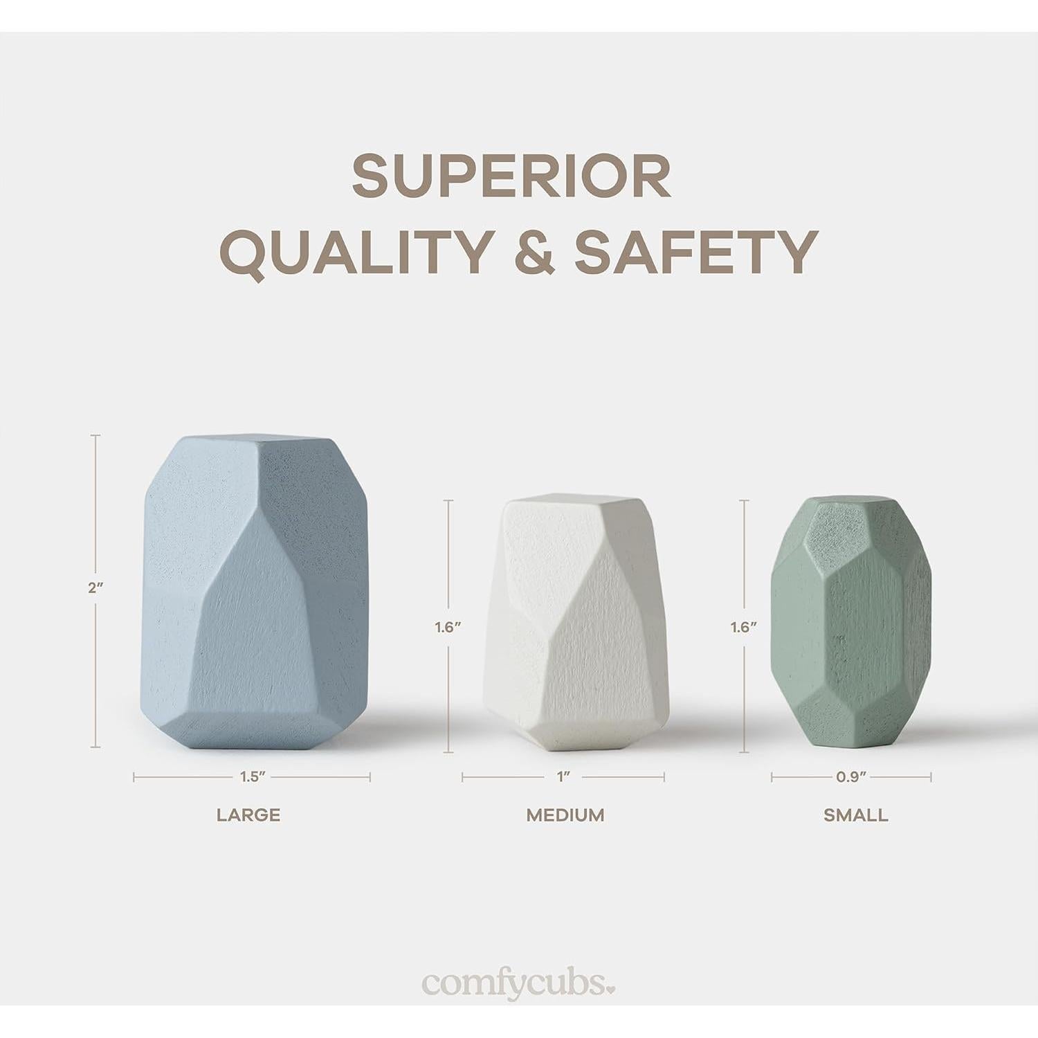 Bloques de Apilamiento Comfy Cubs 36 Piezas 36M+ Madera