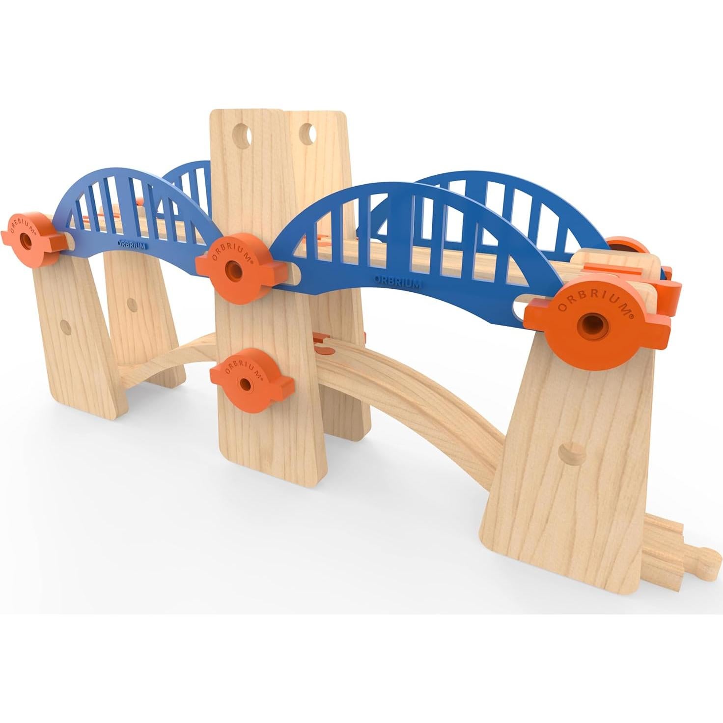Set de Vías de Tren de Madera ORBRIUM 90 Pcs Construye y Juega