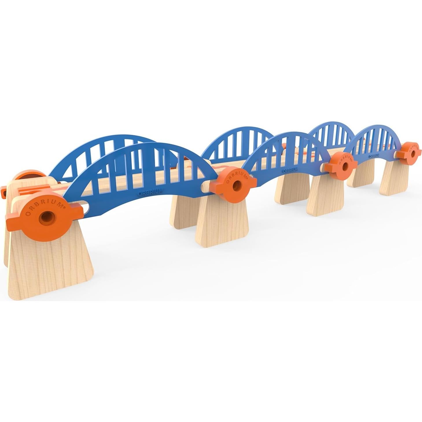 Set de Vías de Tren de Madera ORBRIUM 90 Pcs Construye y Juega