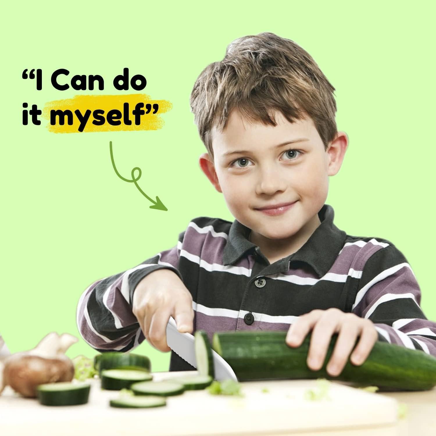 Juego de 18 Piezas de Cuchillos para Niños iAOVUEBY