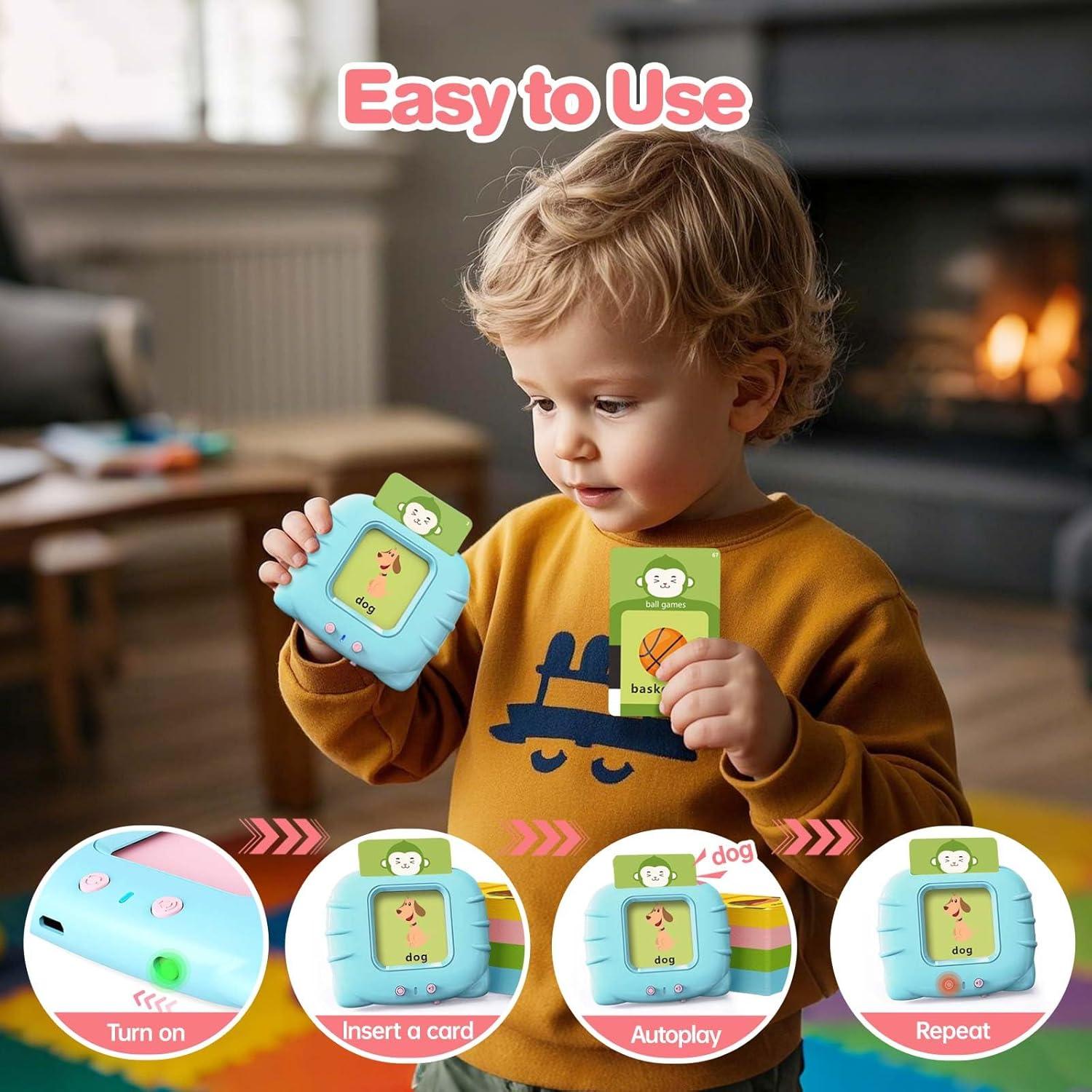 Tarjetas Flash Hablantes U_LEARNER 296 Palabras Pro Azul