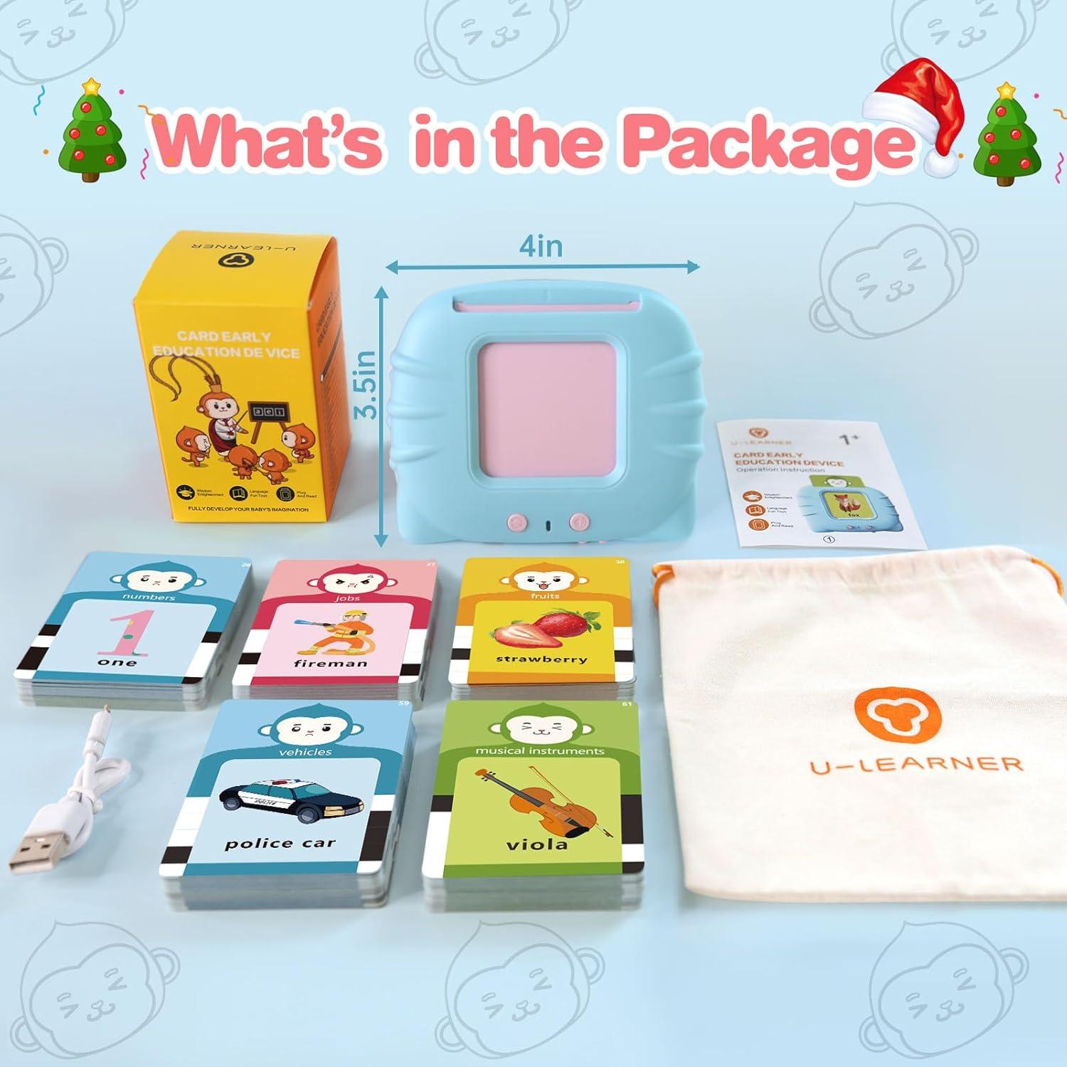 Tarjetas Flash Hablantes U_LEARNER 296 Palabras Pro Azul