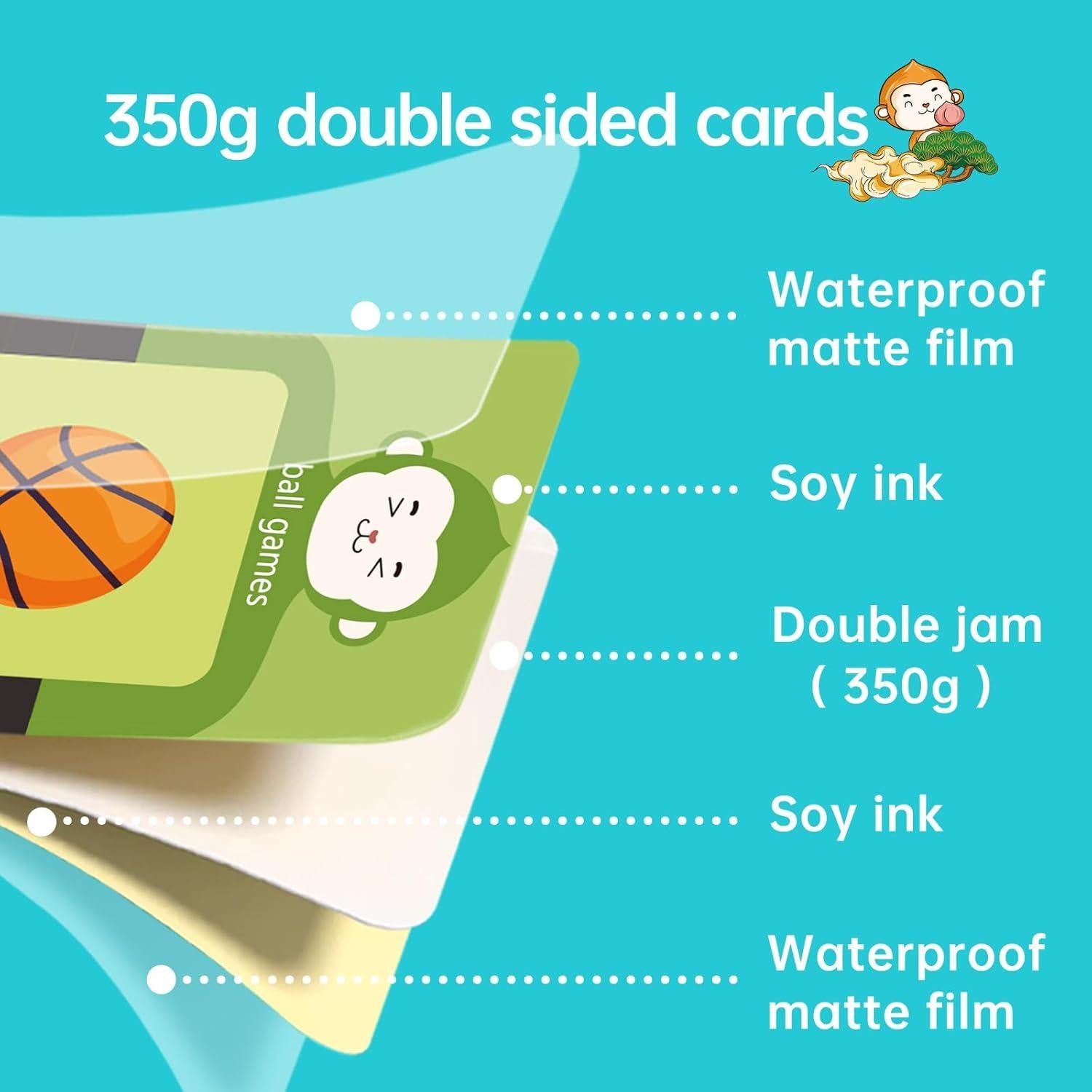 Tarjetas Flash Hablantes U_LEARNER 296 Palabras Pro Azul