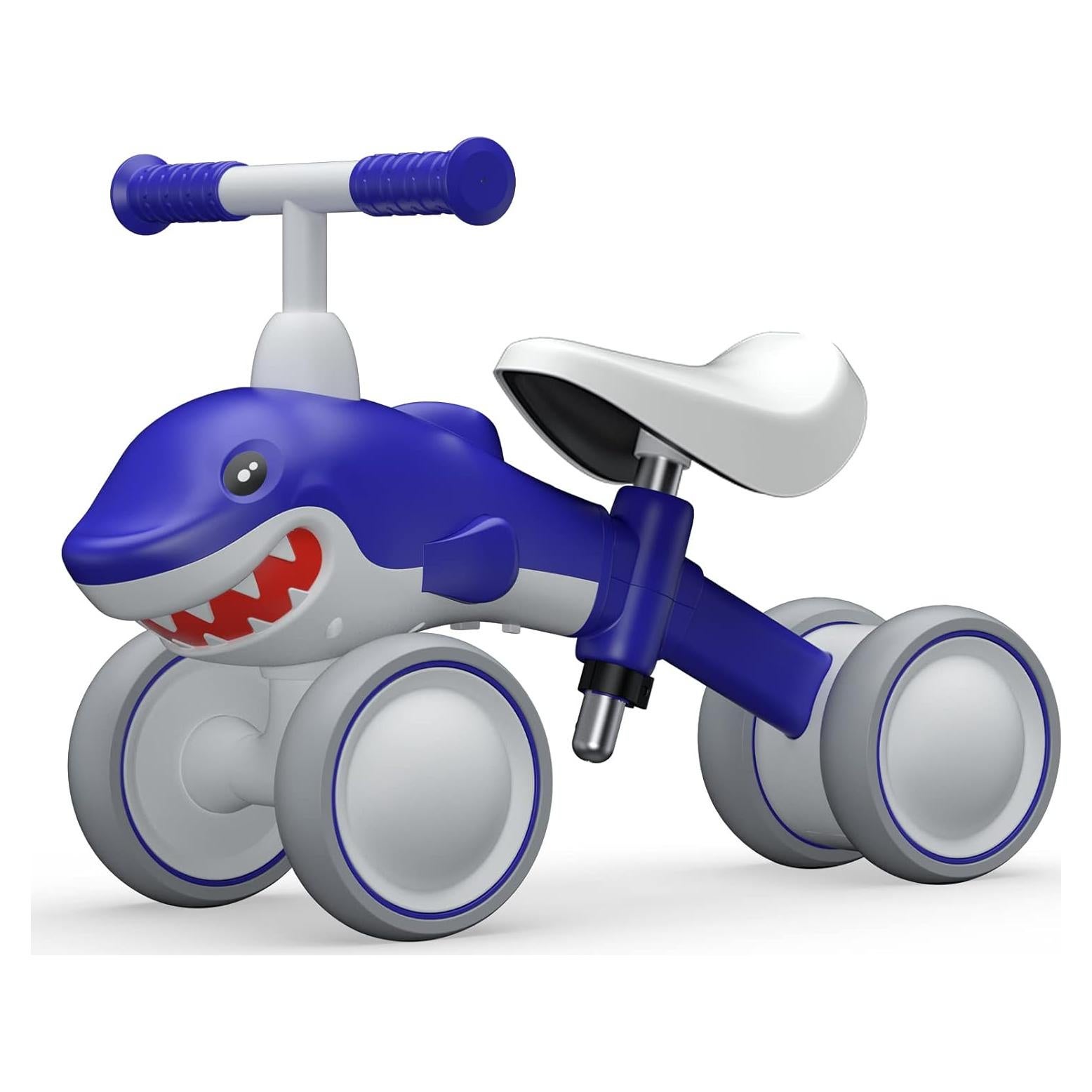 Bicicleta de Equilibrio YGJT Tiburón Azul 1-4 Años Ajustable