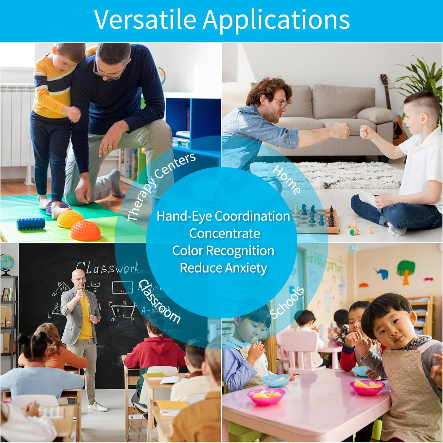 Azulejos Sensoriales Líquidos Art3d - Paquete de 3 Multicolor