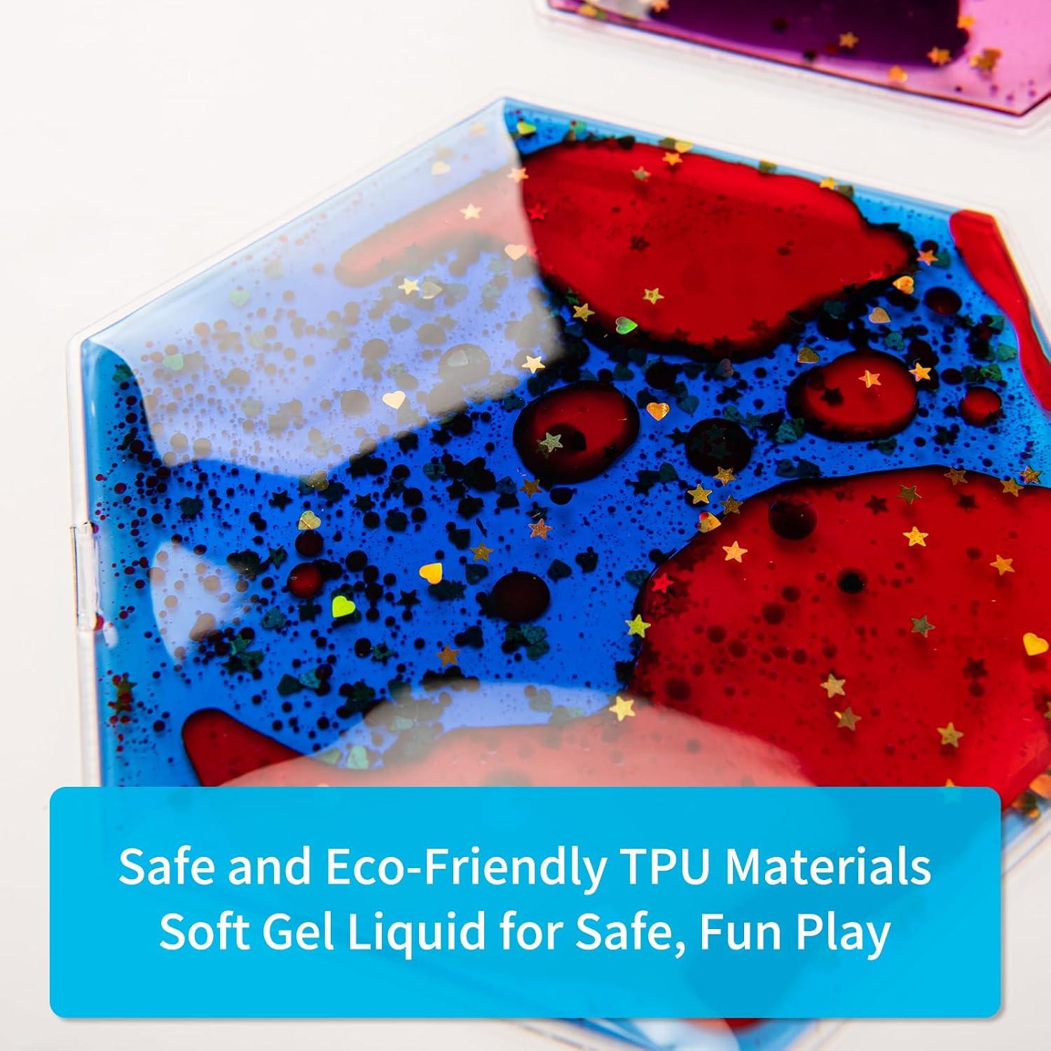 Azulejos Sensoriales Líquidos Art3d - Paquete de 3 Multicolor