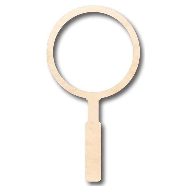 Unfinished Wood Magnifying Glass Shape Detective Craft up to 46" DIY 3" / 1/2"