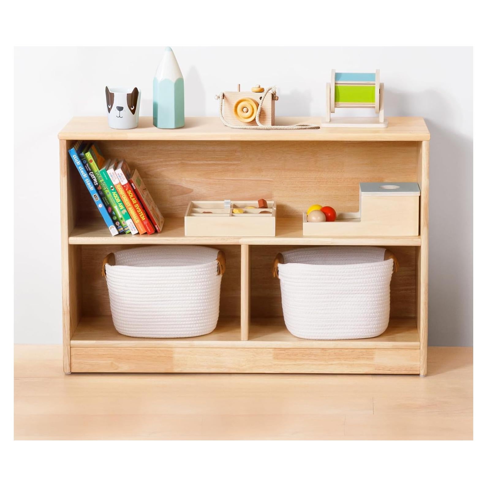 Gabinete de Almacenamiento OOOK 3 Compartimentos 90 cm Madera