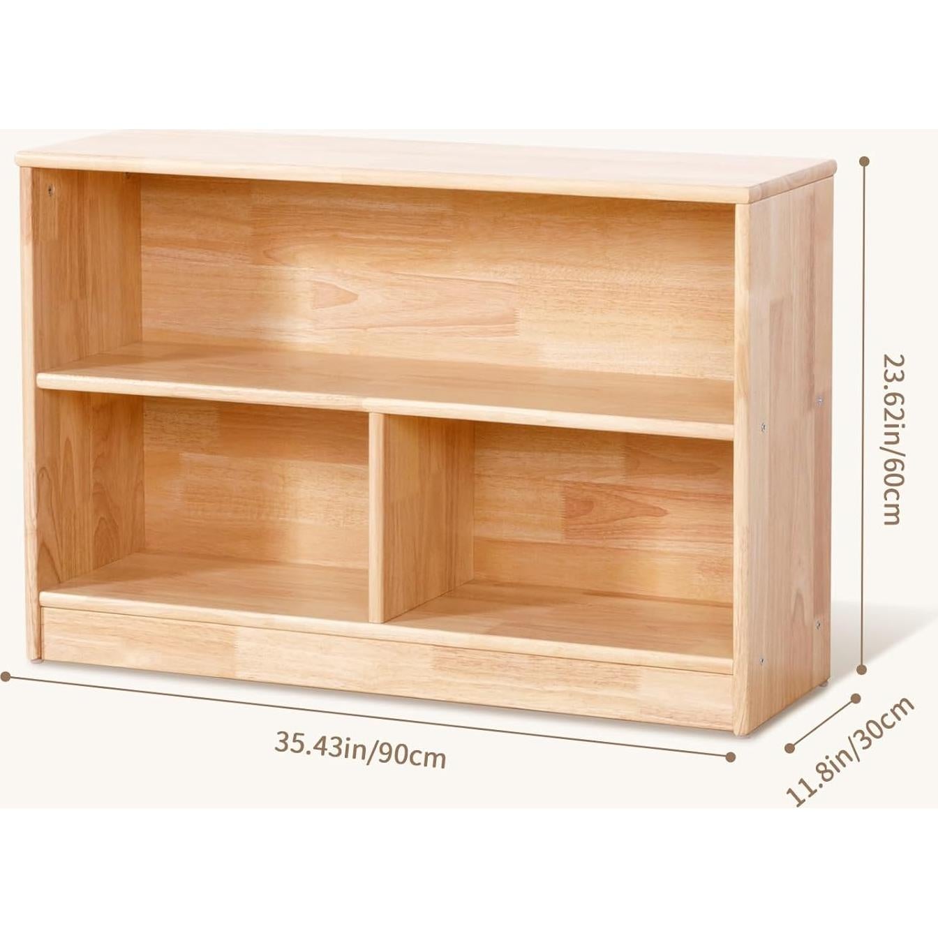 Gabinete de Almacenamiento OOOK 3 Compartimentos 90 cm Madera