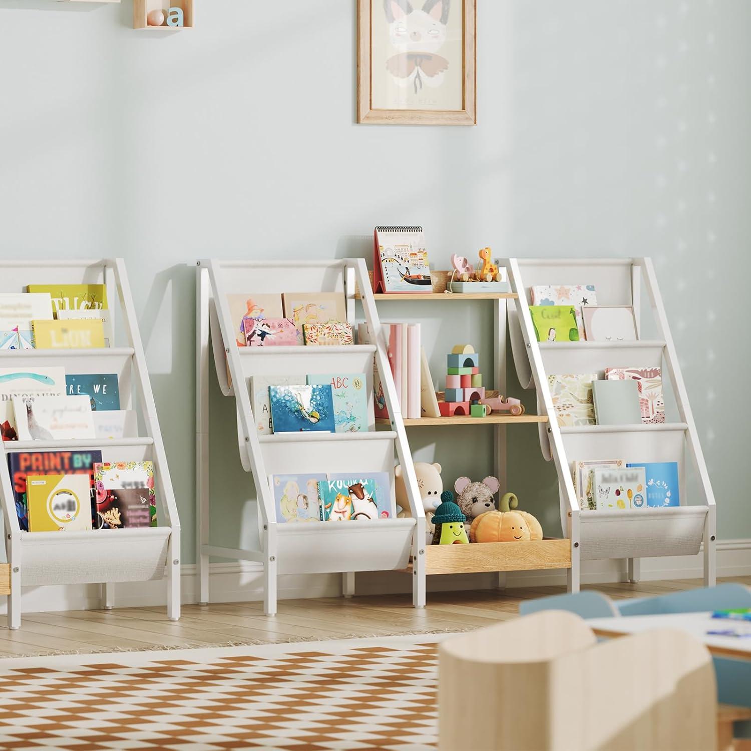 Estantería Infantil MAHANCRIS 3 Niveles Natural Almacenamiento