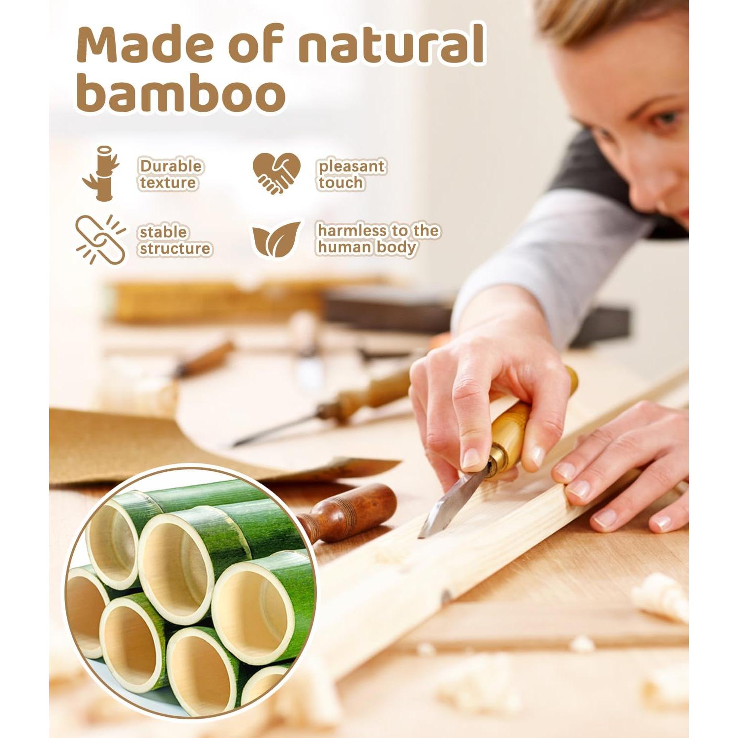 Perchero de Bambú para Niños Relquorax con Almacenamiento