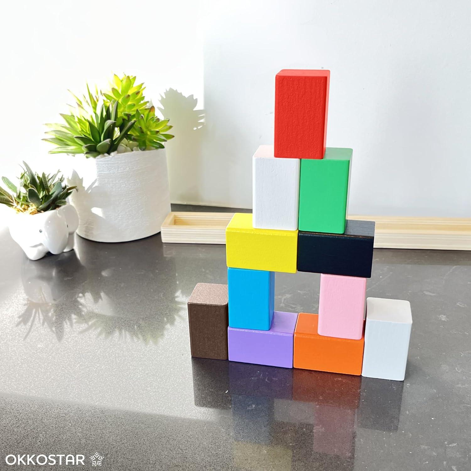 Soporte de Crayones Montessori OKKOSTAR - Organizador de Arte Grande