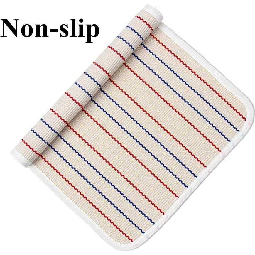 Alfombra Montessori UKELER 40x60 cm Rayas Coloridas Algodón