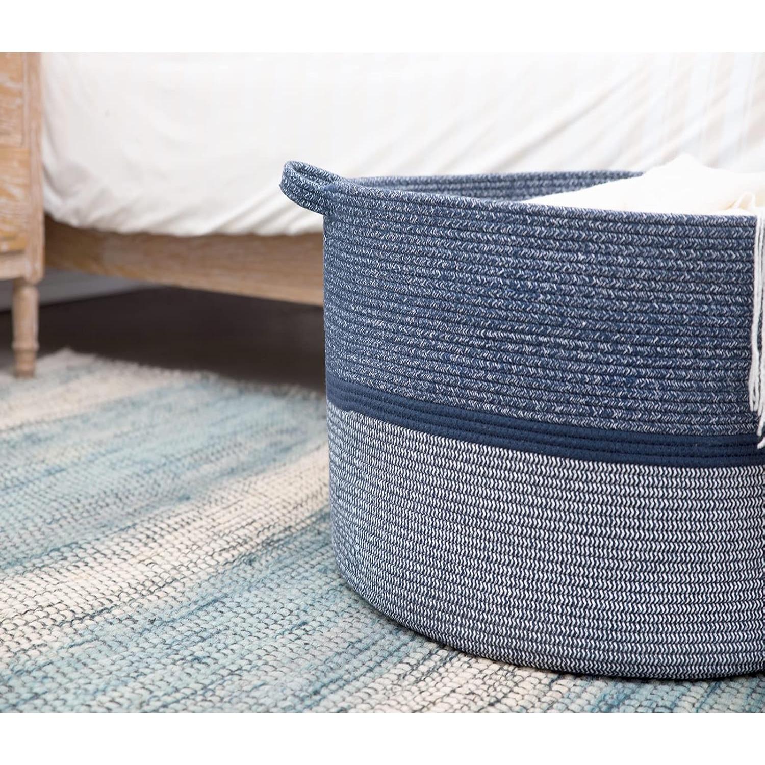 Cesta de Almacenamiento R RUNKA 56x36 cm Algodón Ecológico