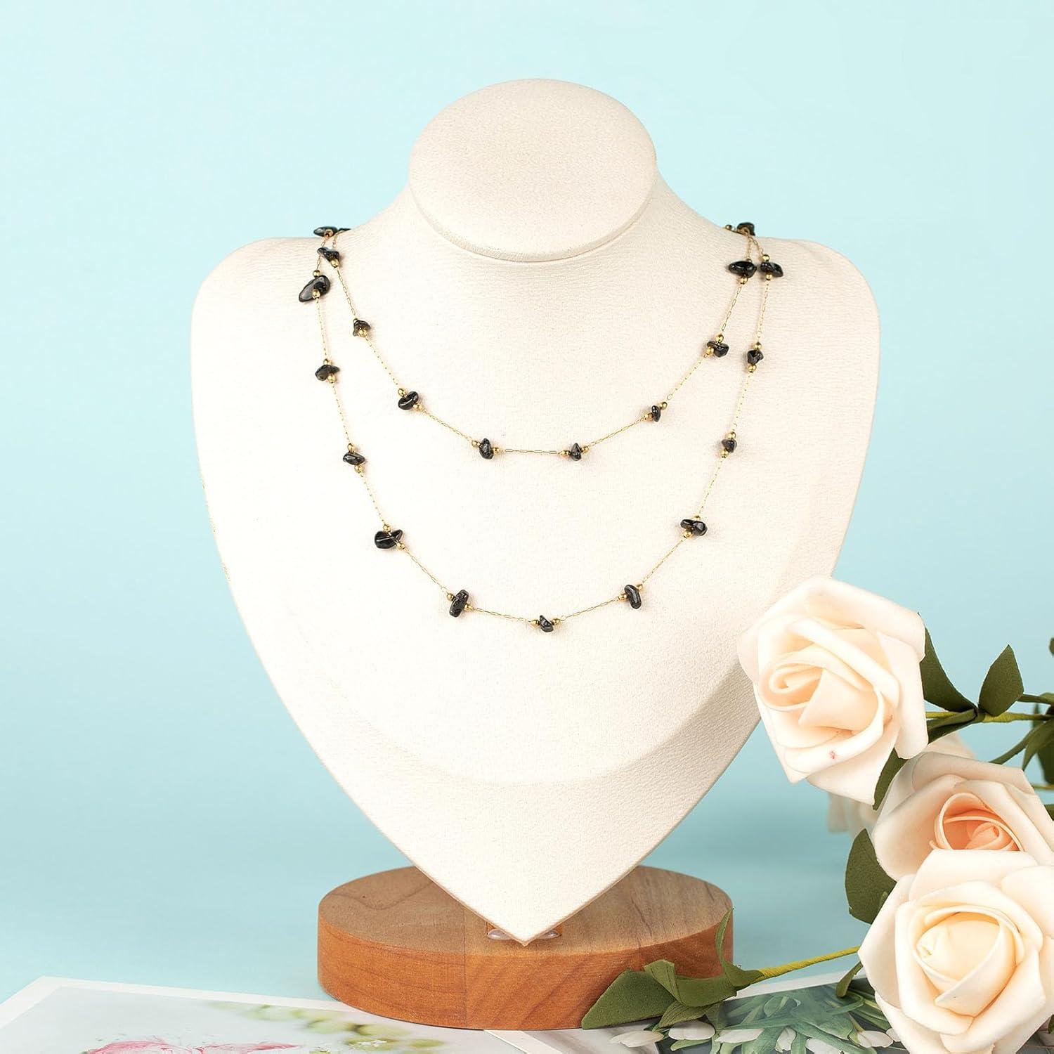 Cadena de Joyería de Piedra Negra 4 Metros UMAOKANG DIY