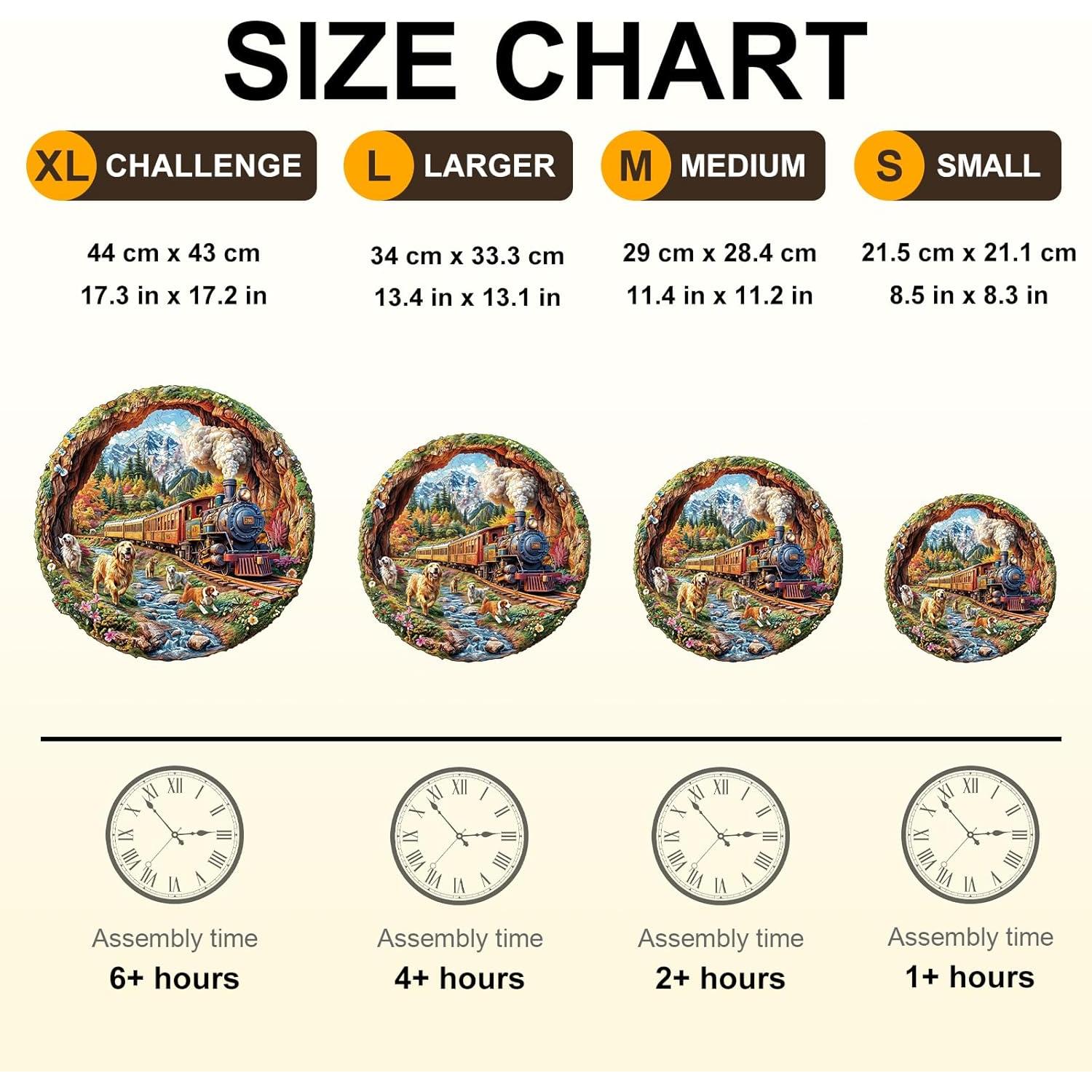 Rompecabezas de Madera KAAYEE 3D Perros Corriendo 285 Piezas