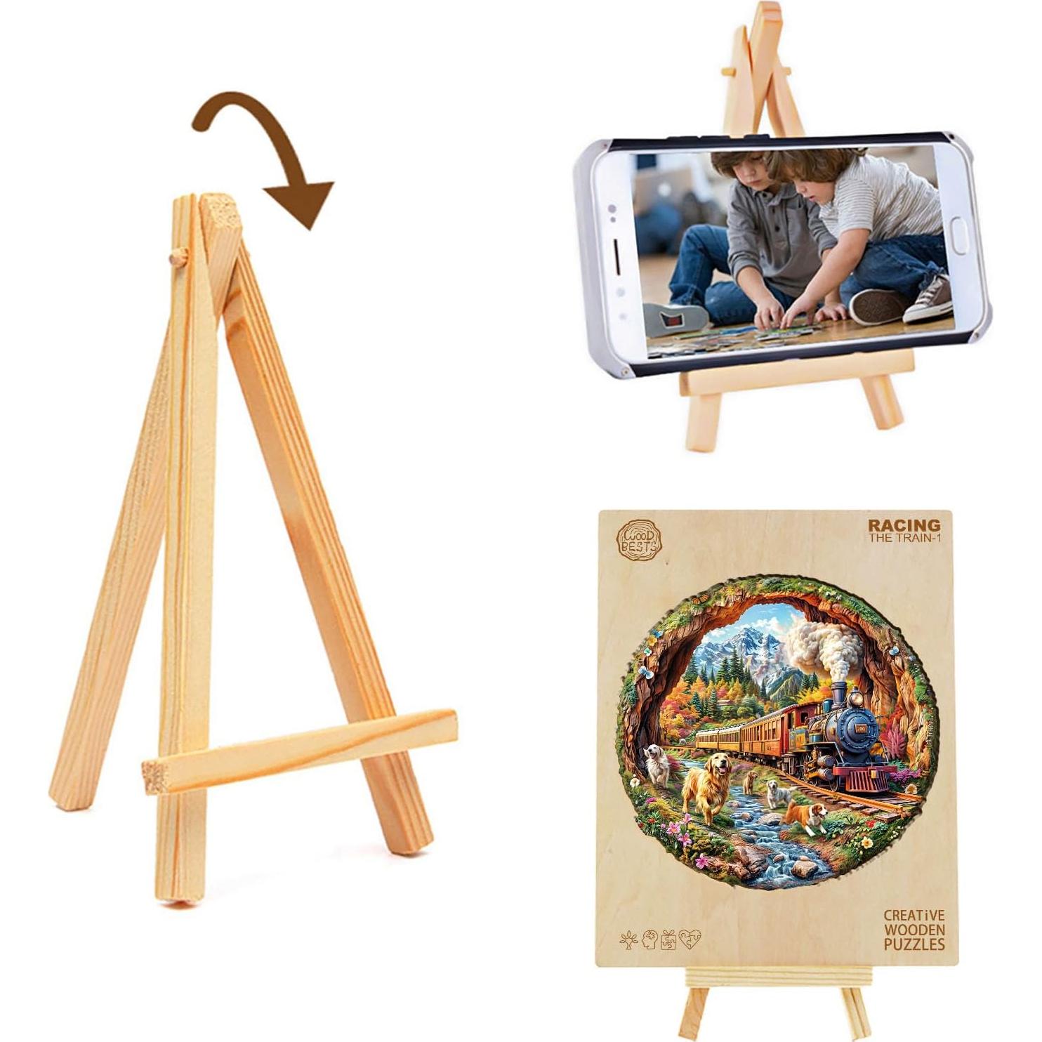 Rompecabezas de Madera KAAYEE 3D Perros Corriendo 285 Piezas