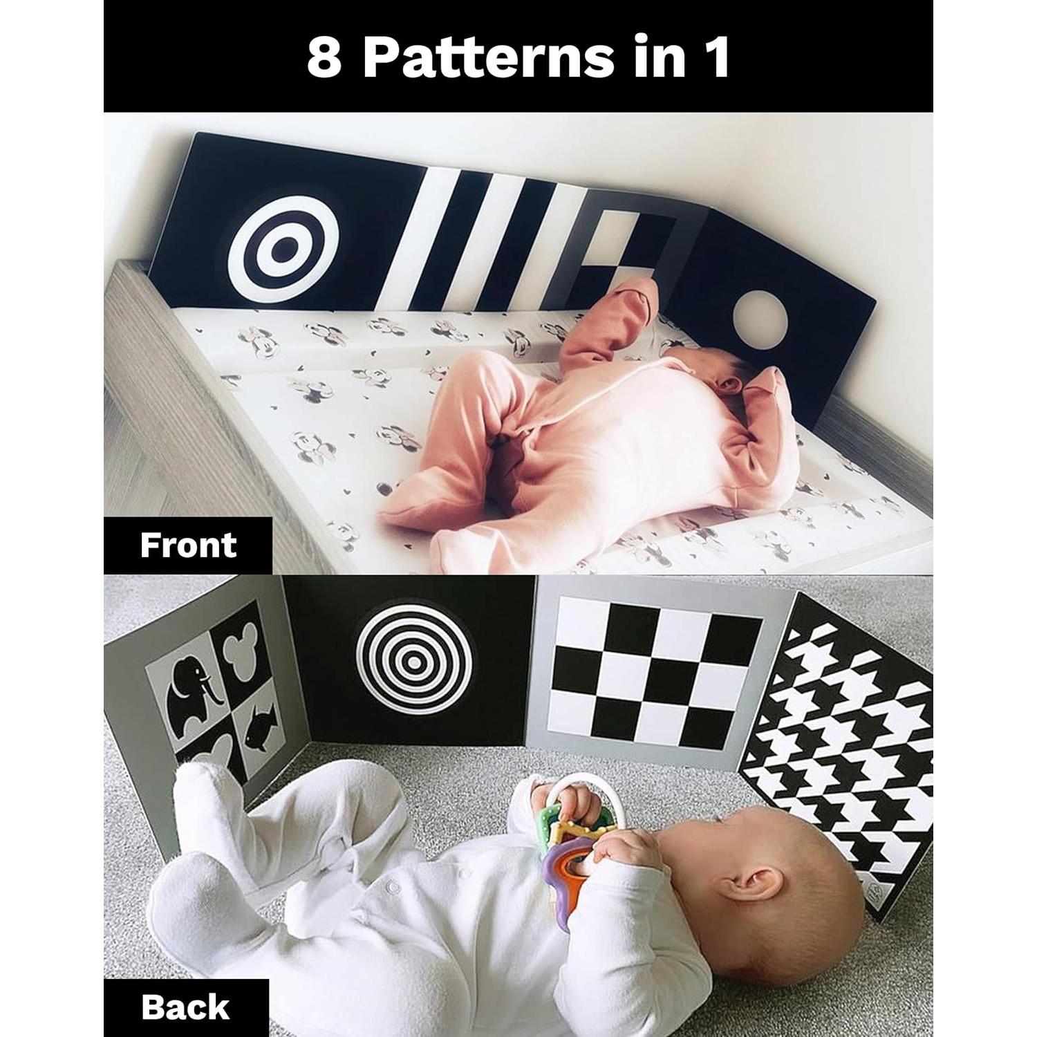 Tablero Sensorial para Bebés Samuel Sensory 20x100cm Blanco y Negro