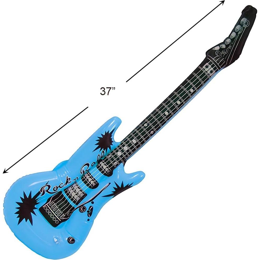 Guitarra Inflable RockStar Dream Azul 93.98 cm - Fiesta y Fotos
