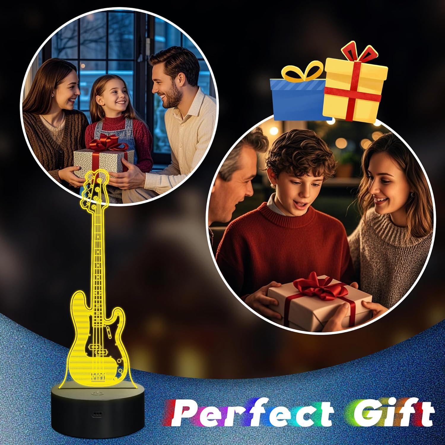 Luz Nocturna 3D LED CoolGift Mart con Control Remoto y Temporizador