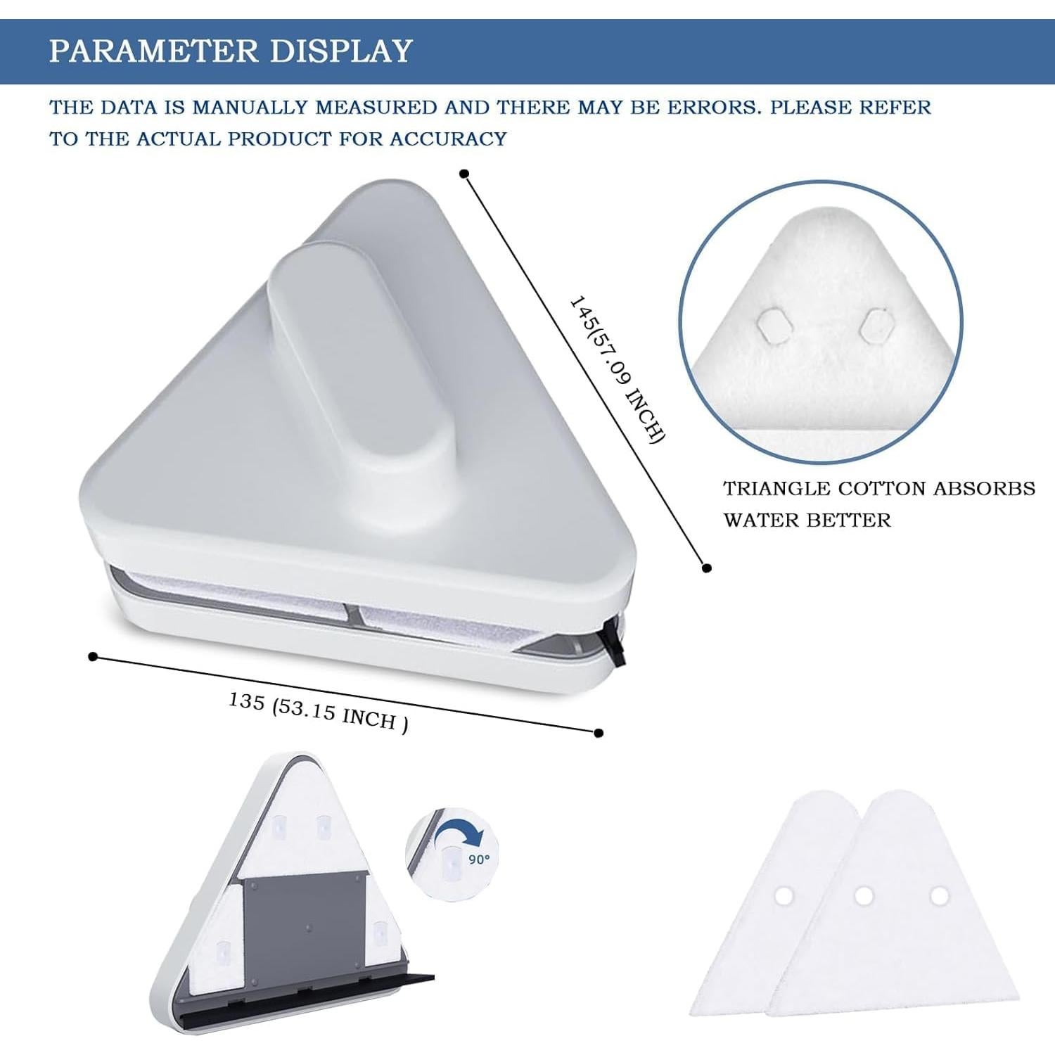 Limpiador de Ventanas Magnético LYROYREG Doble Cara 3-10 mm