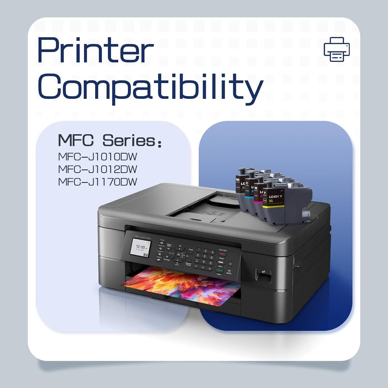 Cartuchos de Tinta Brother LC401XL - 4 Pack Alto Rendimiento