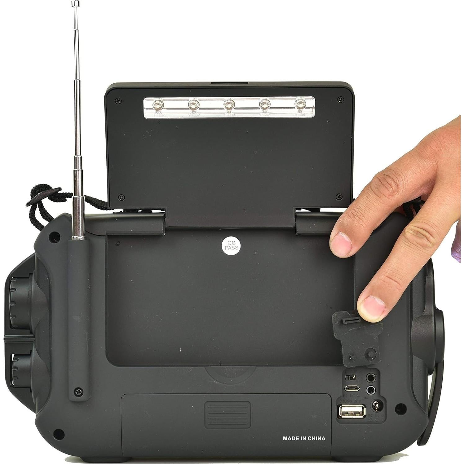 Radio de Emergencia Kaito KA600L AM/FM/SW NOAA Solar Manivela