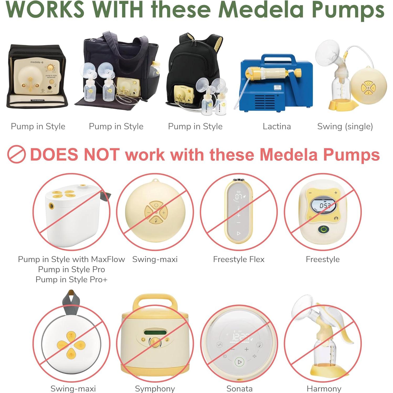 Partes de Bomba de Pecho Maymom 15mm - Compatible Medela